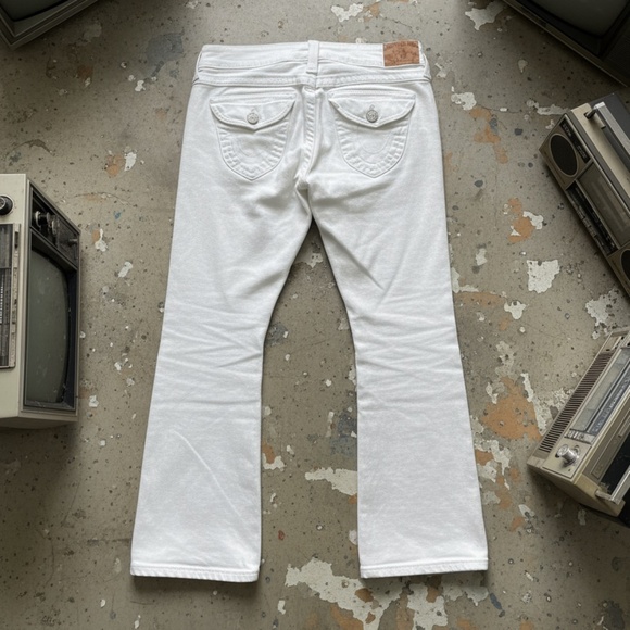 True Religion Joey Flap Pocket Bootcut White 31 - Picture 2 of 12